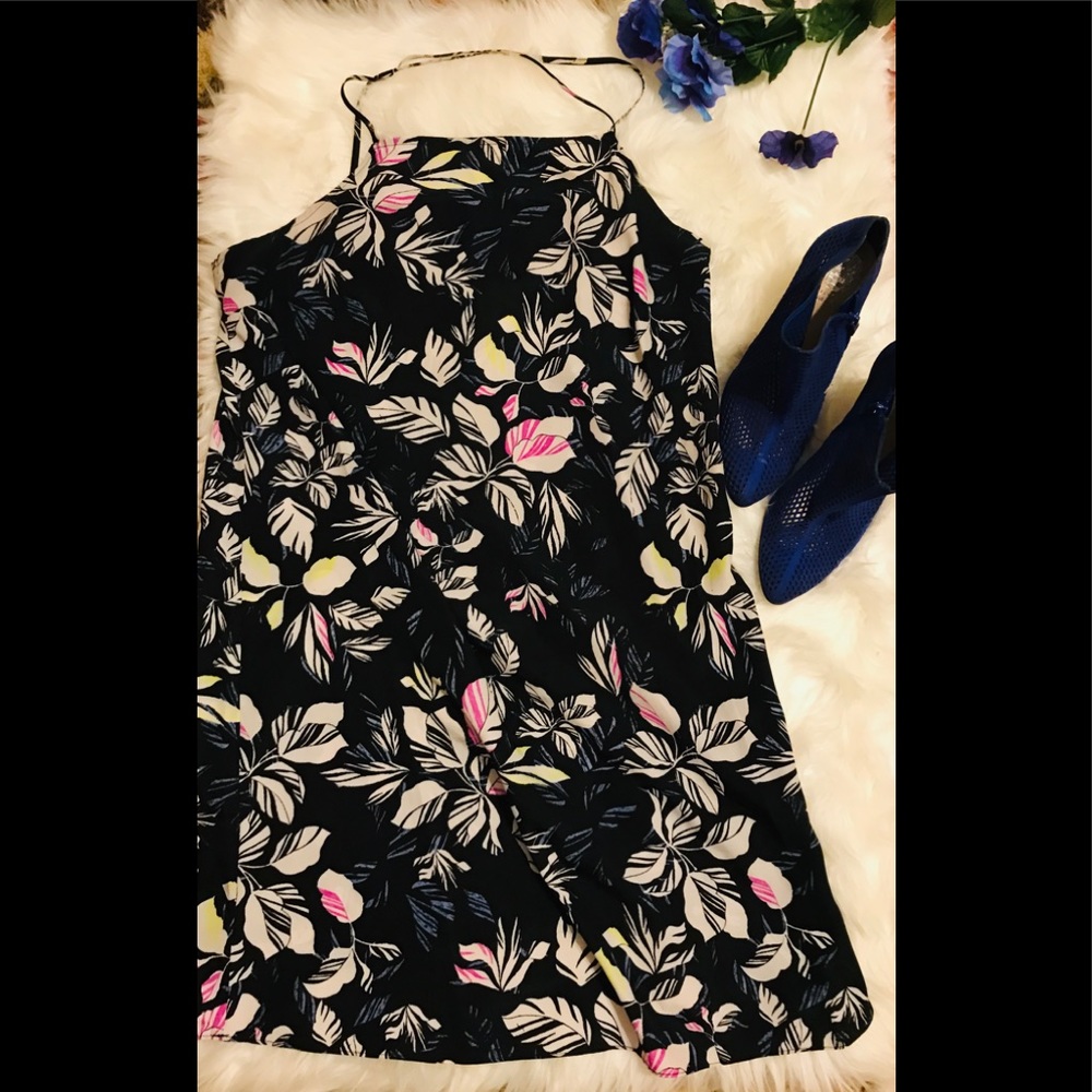 Olive +Oak black w/ colorful print little dress 👗